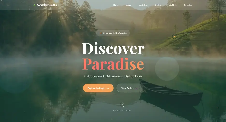 Sembuwatta Lake Tourism